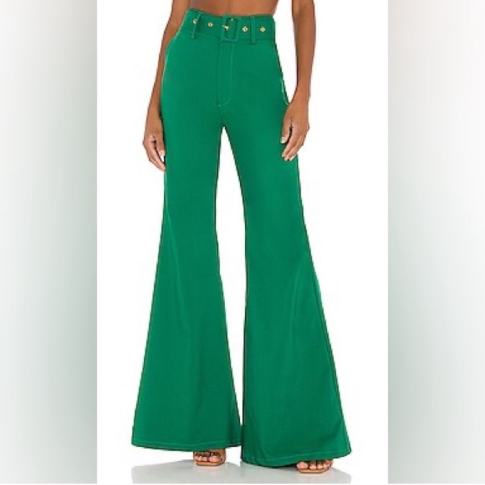 Show Me Your Mumu green DJ flare pant, NEW WITH TAGS